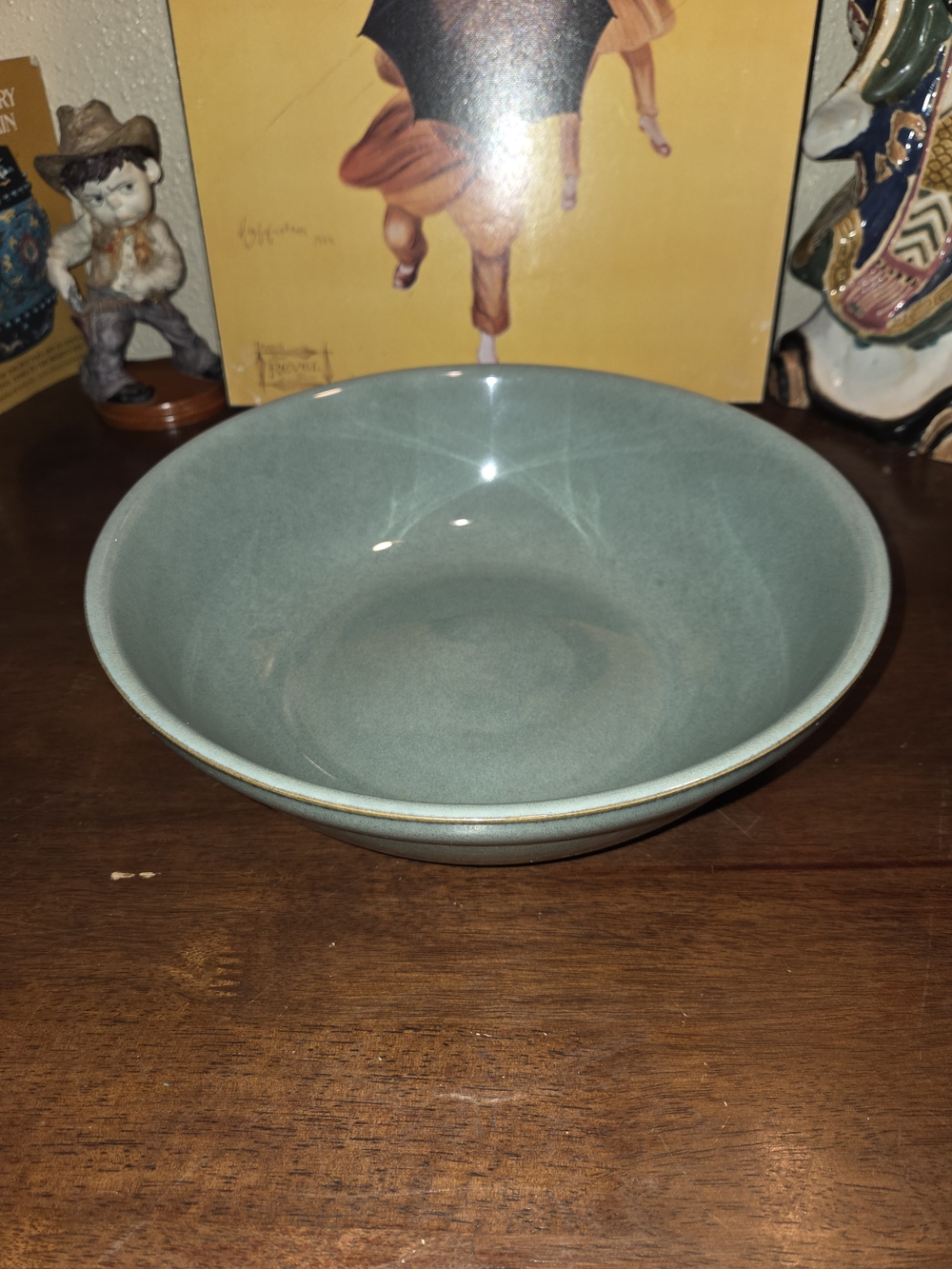 Denby England Regency Green 11.5 Inches Serving Bowl